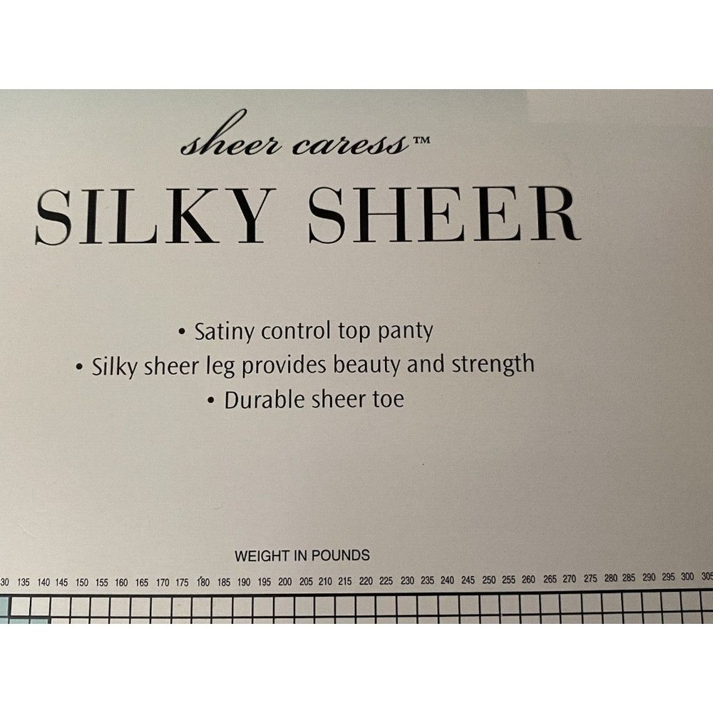 JcPenney Lot of 2 Sheer Caress Silky Sheer Long Charcoal 86 New Control Top Vtg - Picture 7 of 16